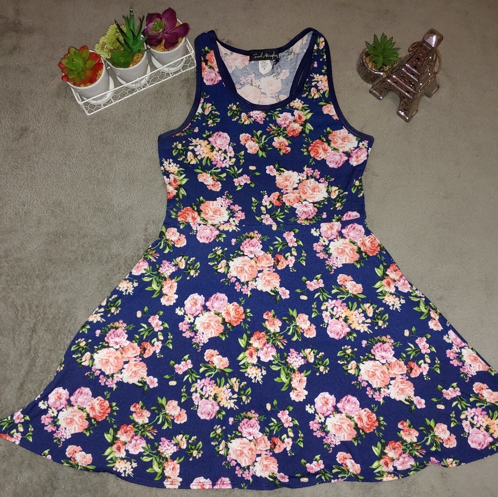 French Atmosphere Floral Skater Dress 🌿